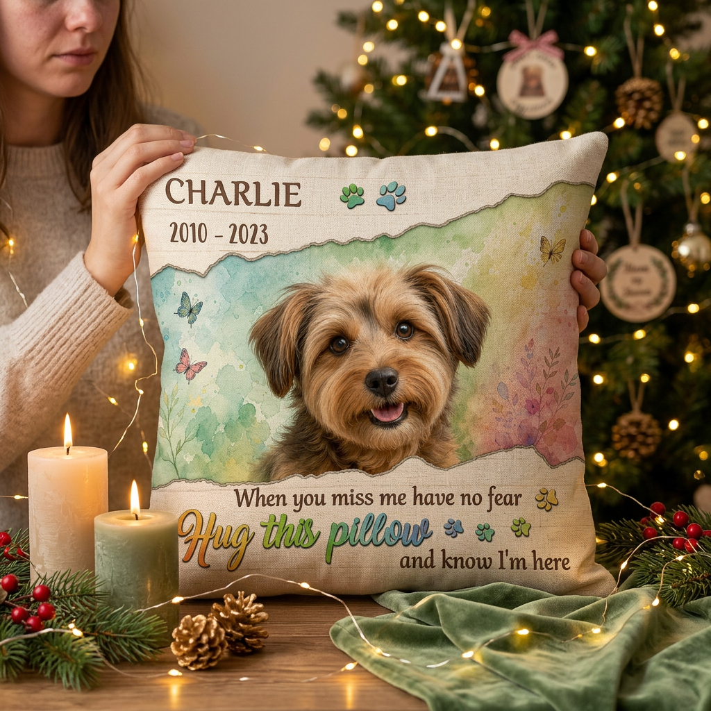 Personalized Pet Memorial Photo Pillow - Dog Remembrance Keepsake Sympathy Gift - Image 6
