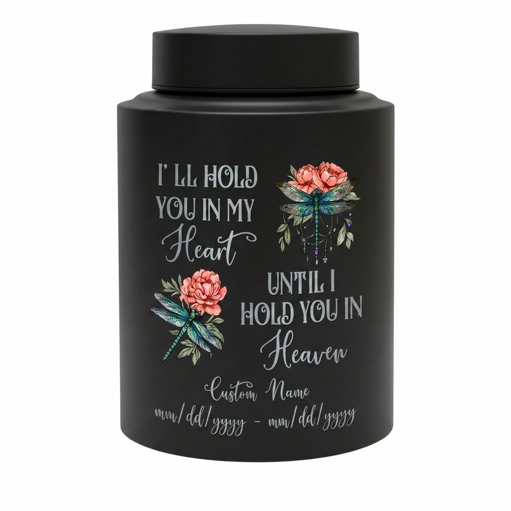 Personalized Dreamy Dragonfly UV Printed Stainless Steel Cremation Urn For Adult Human Ashes Sympathy Funeral Bereavement Display Memorial Keepsake Urn, Memorial Gift, In Loving Memory - Image 11