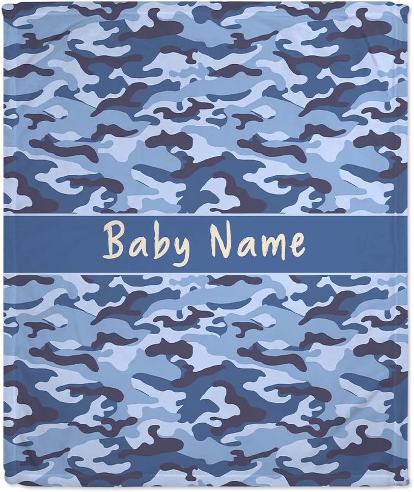 Sea Blue Baby Blanket - Personalized Blanket