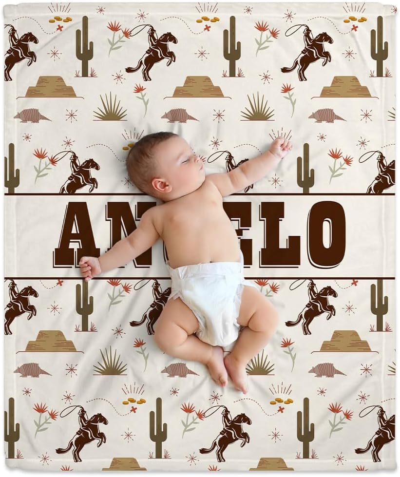 Wild West Baby Blanket - Personalized Blanket