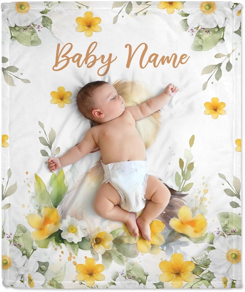 Cute Duck Baby Blanket - Personalized Blanket