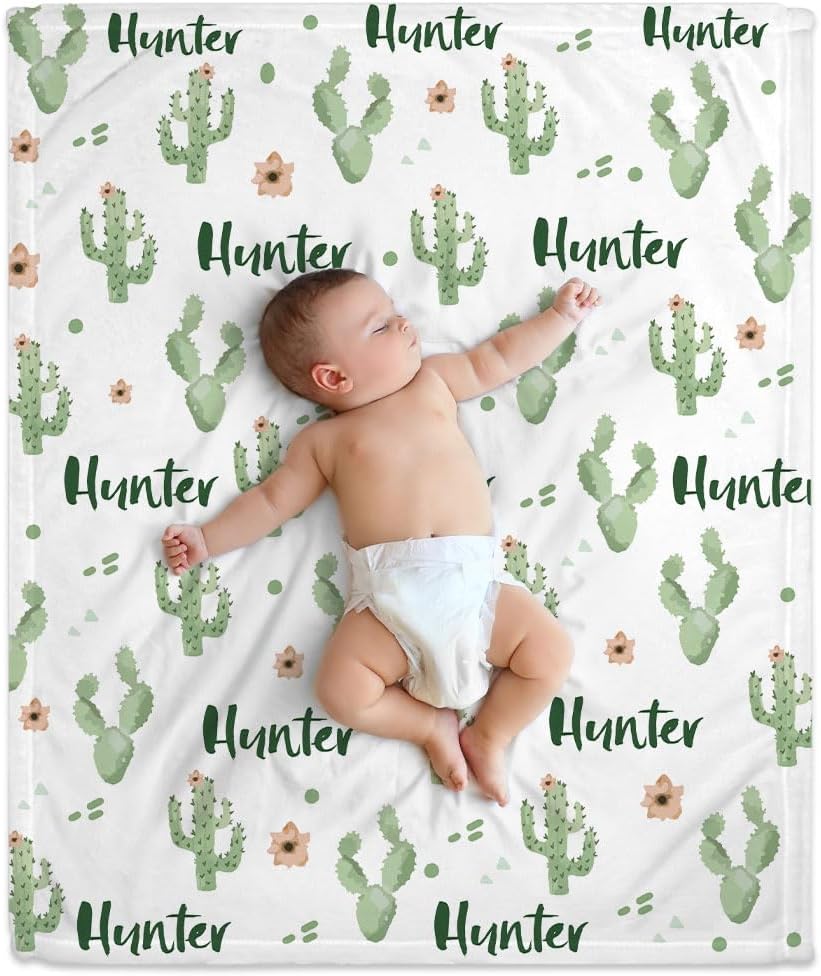 Wild West Cowboy Baby Blanket - Personalized Blanket