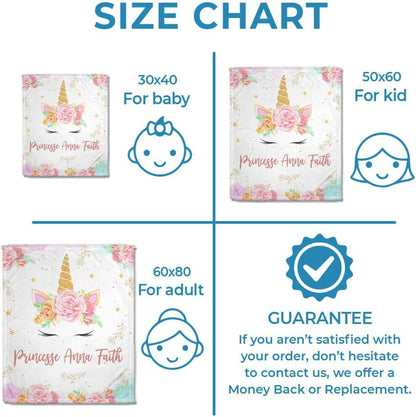 Princess Anna Faith - Personalized Baby Blanket