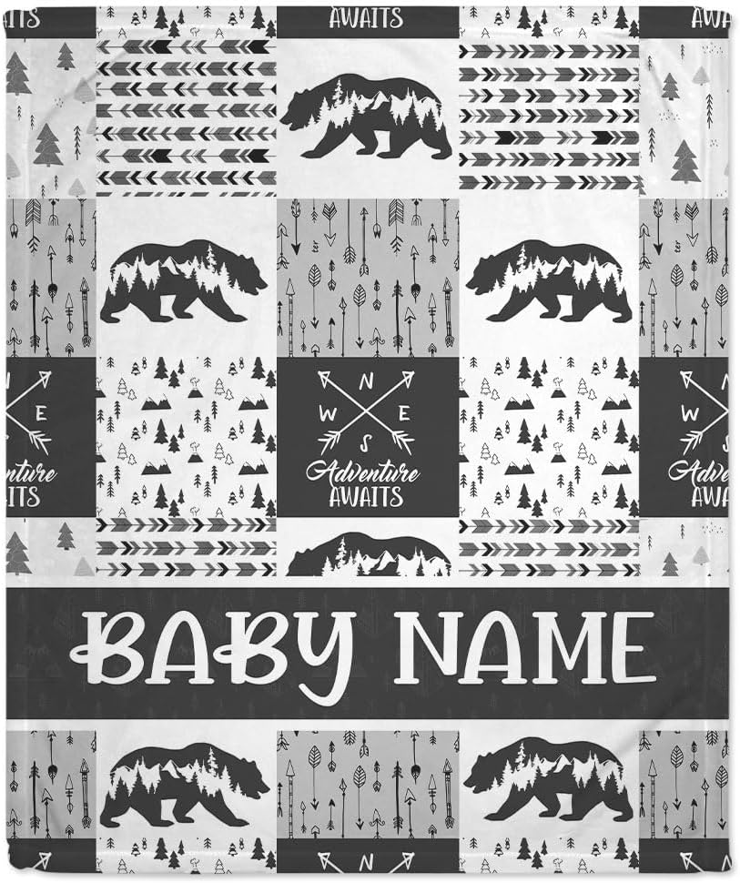 Animal Woodland Baby Blanket - Personalized Blanket