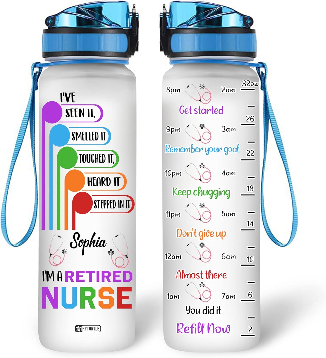 I'm A Retired Nurse - Water Tracker Bottle 32oz