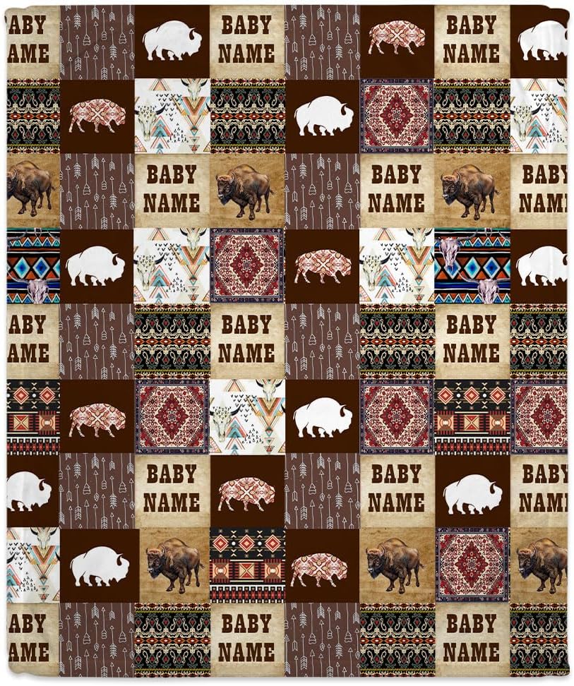 Wild West Baby Blanket - Personalized Blanket