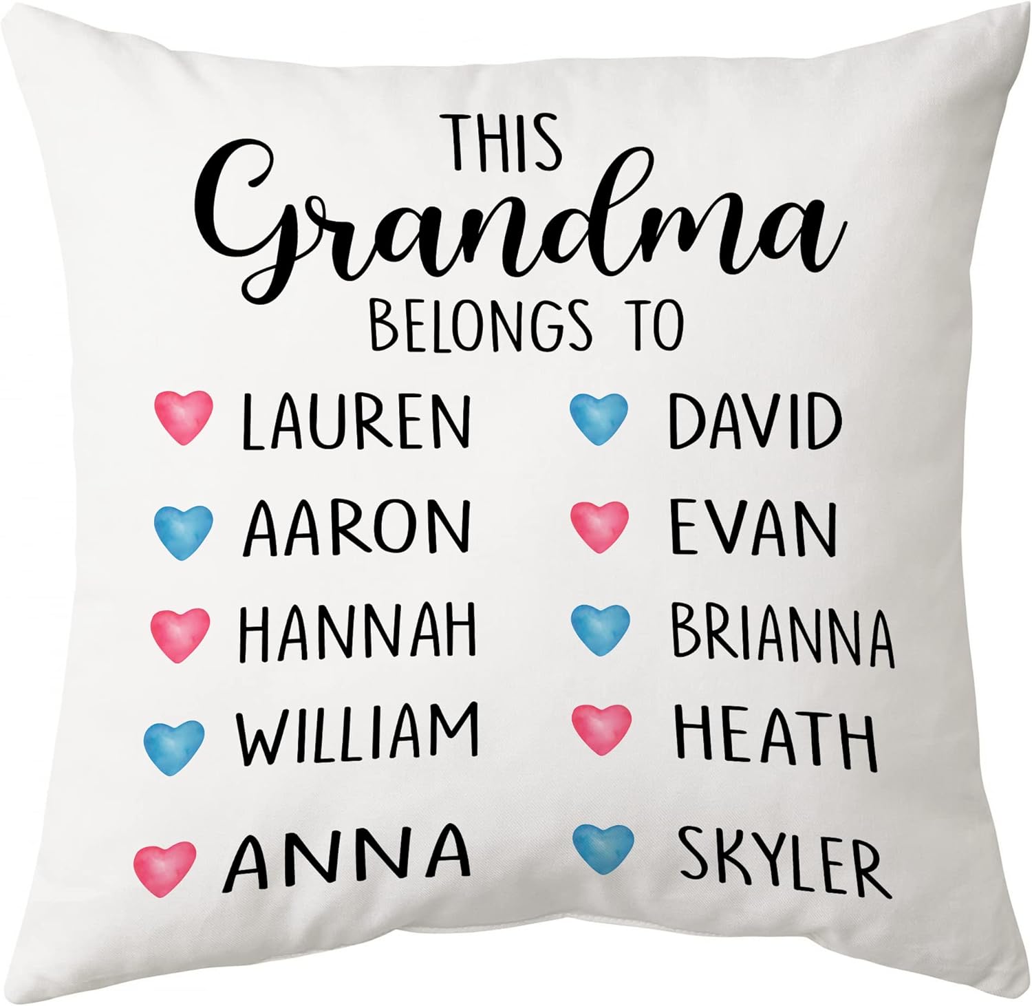 This Grandma Belongs To - Personalized Pillow (Insert Included)