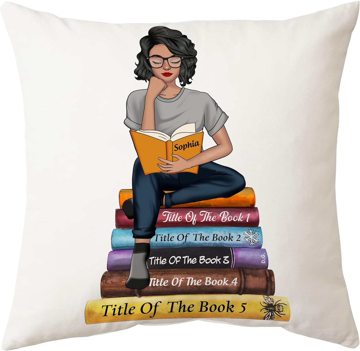 Book's Title & Name - Personalized Pillow(Insert Included)