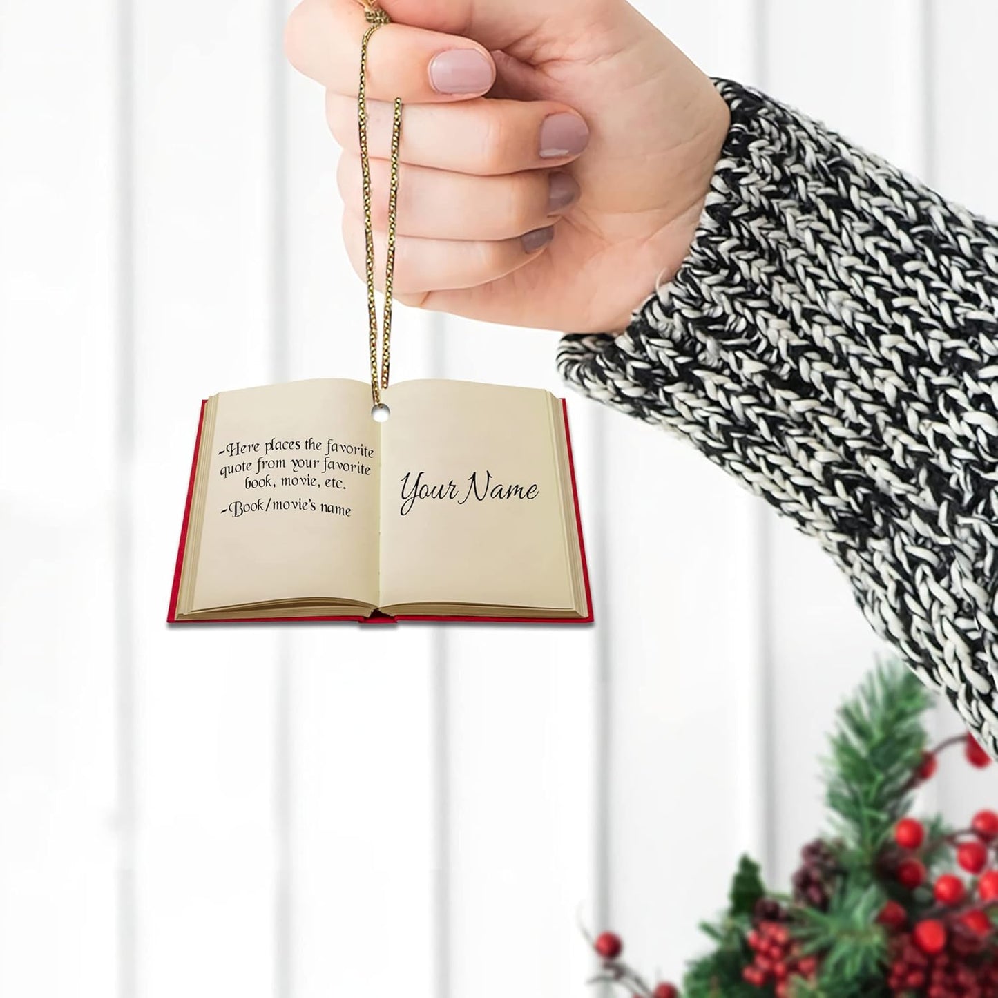 Customized Quote from Books Movies - Personalized Acrylic Ornament