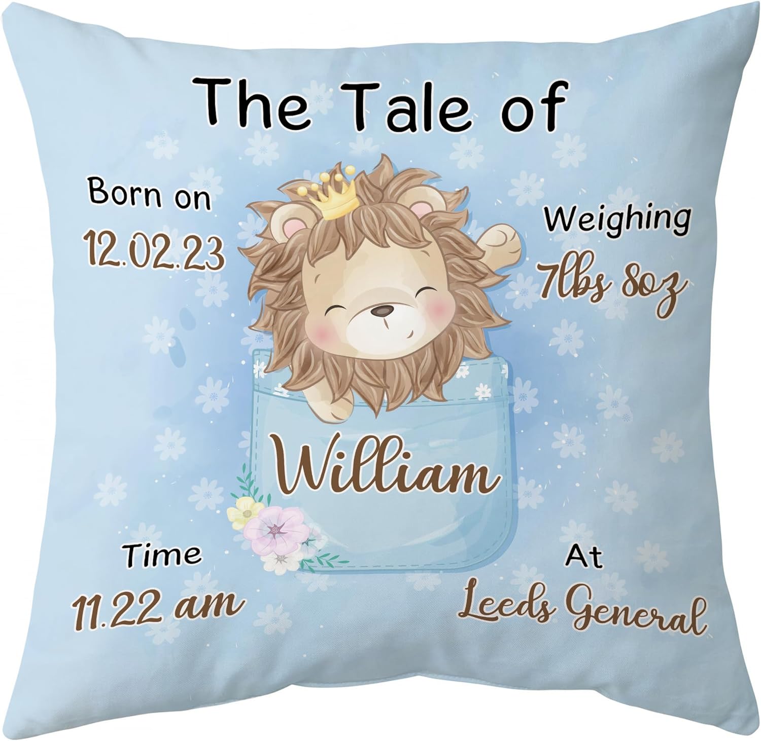 The Tale Of Lions - Personalized Pillow (Insert Included)