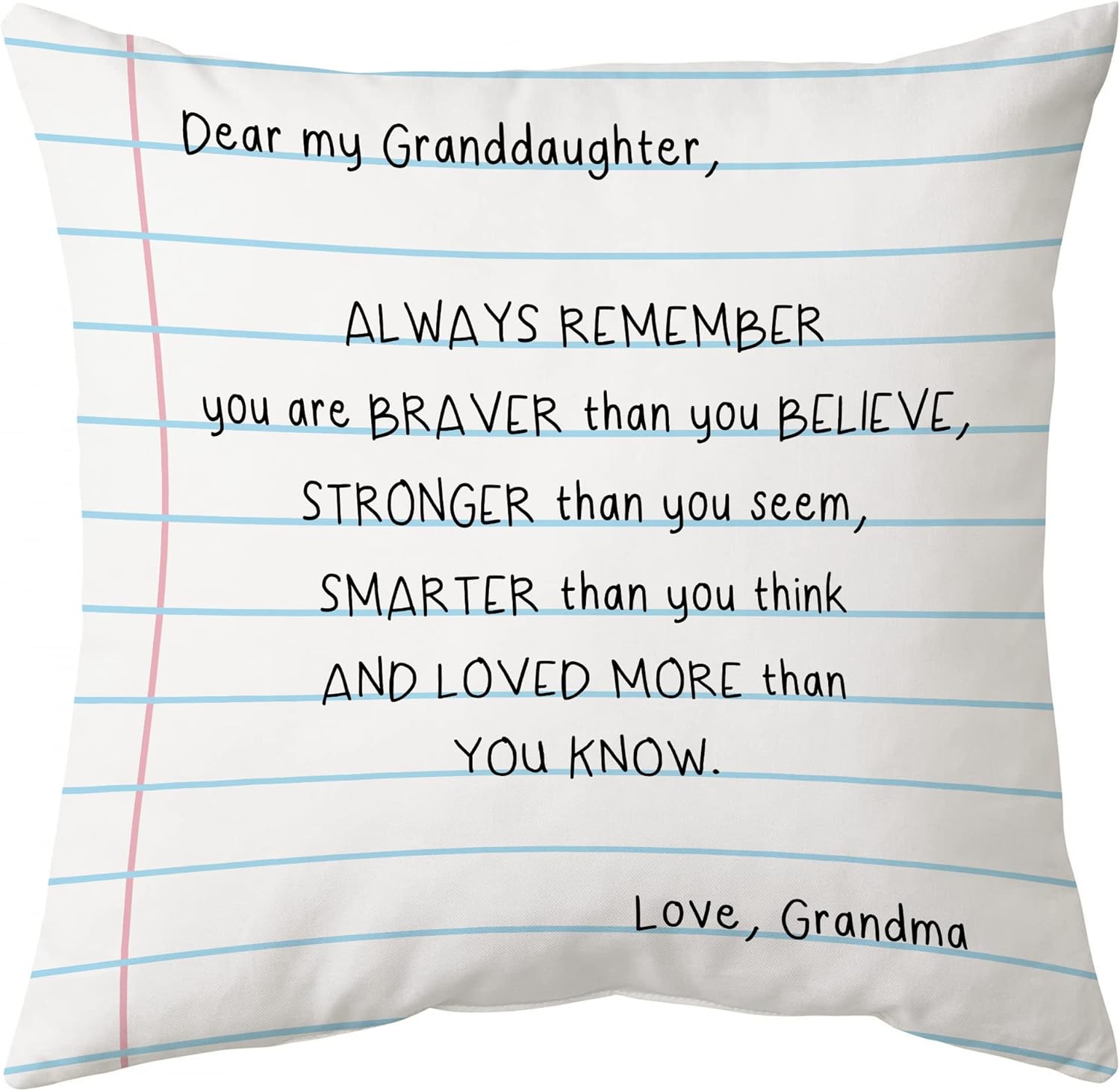 Dear My Granddaughter - Personalized Pillow(Insert Included)