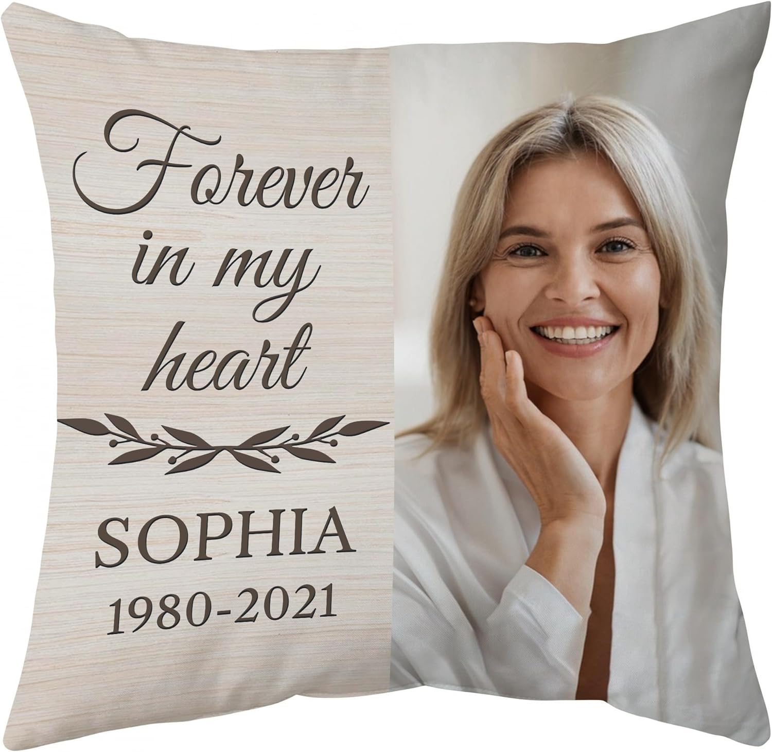 Forever In My Heart - Personalized Photo Pillow