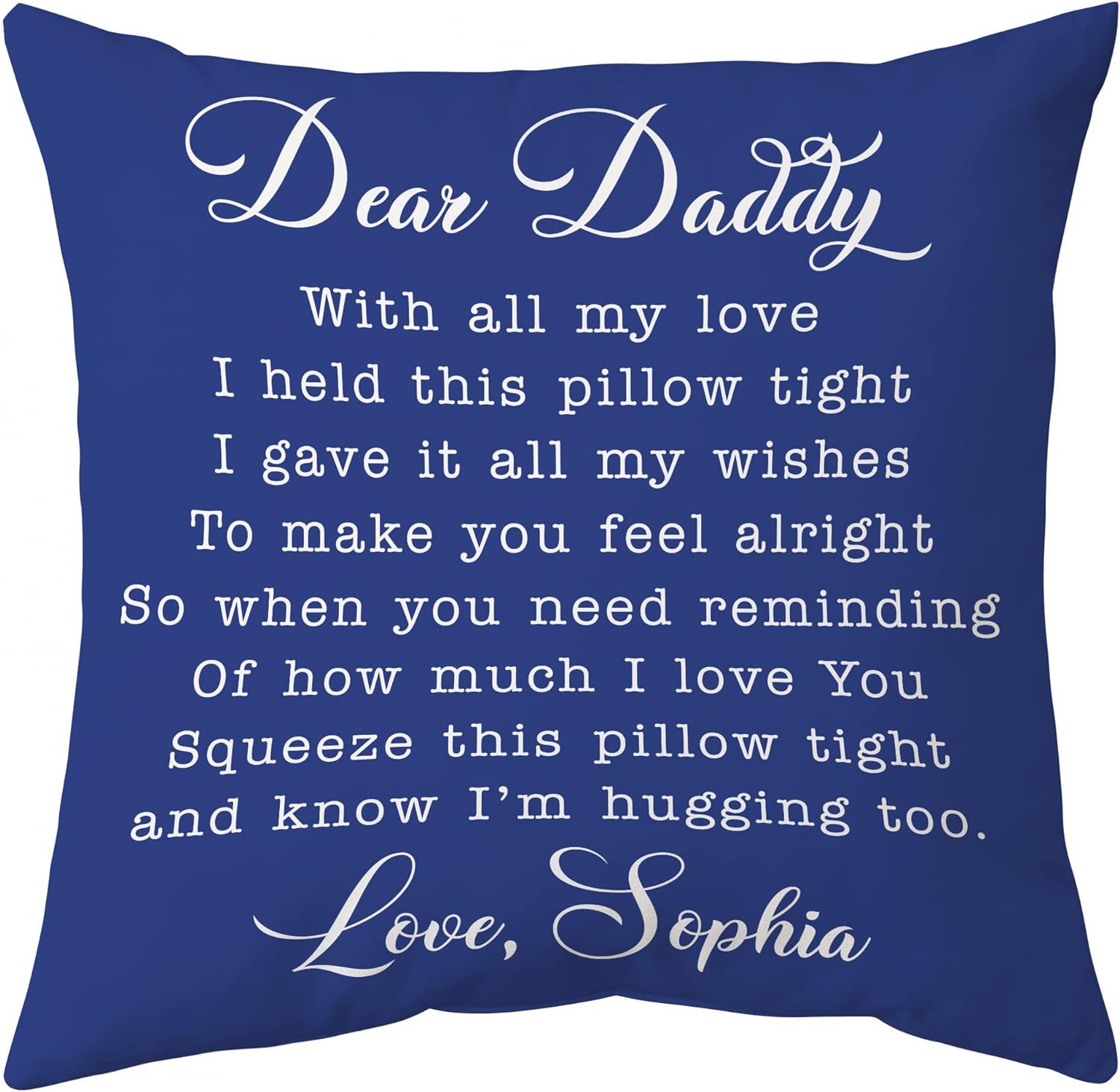 Dear Daddy - Personalized Pillow (Insert Included)