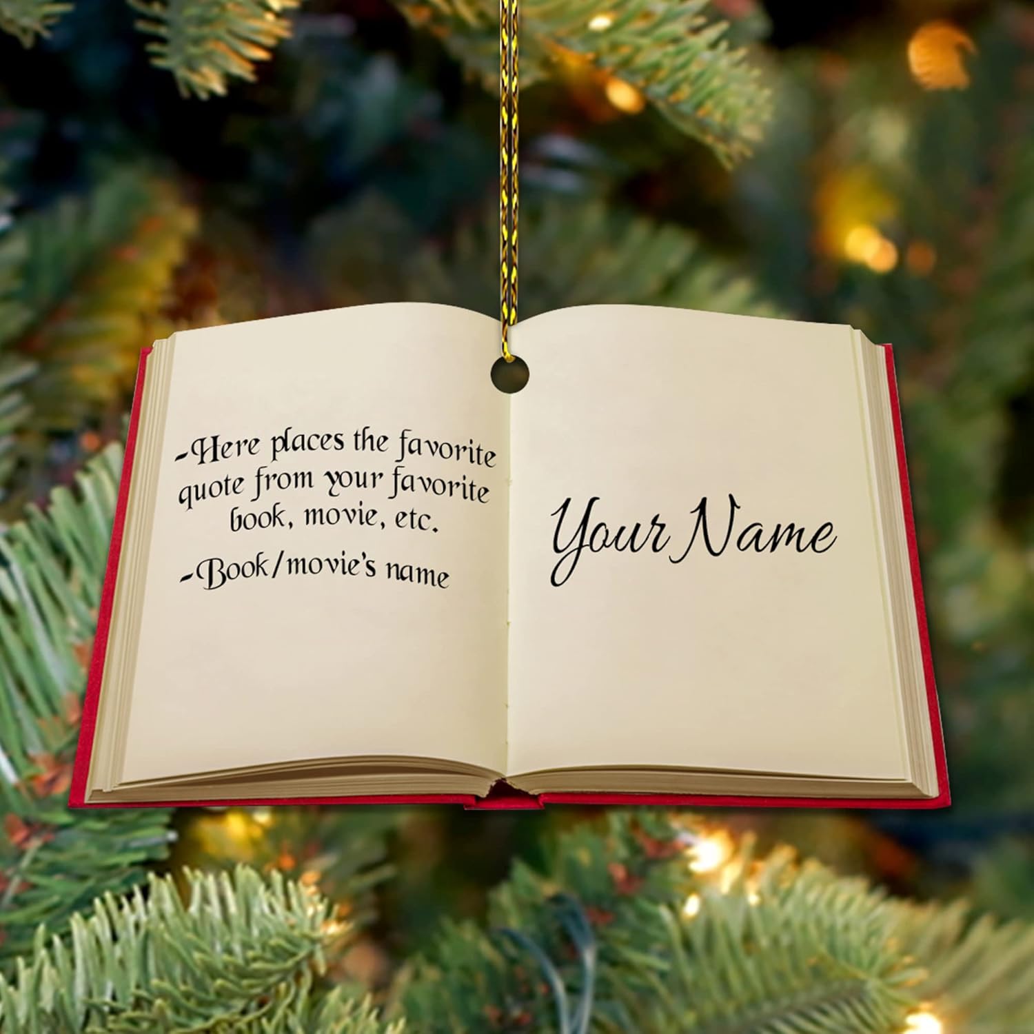 Customized Quote from Books Movies - Personalized Acrylic Ornament