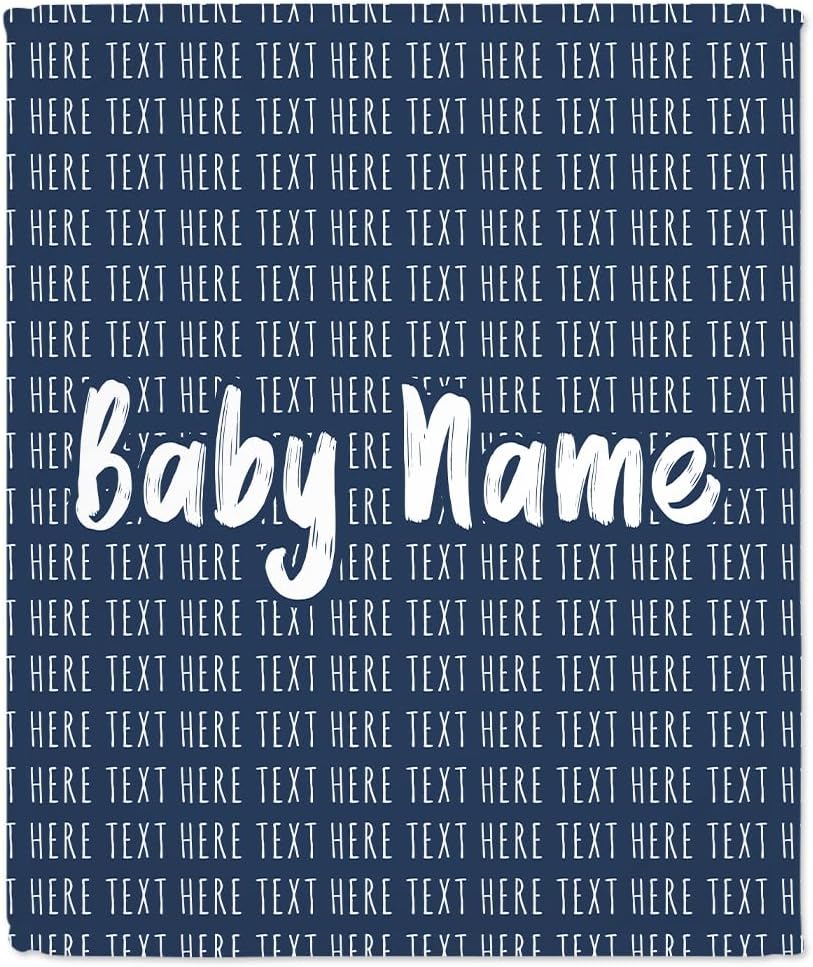 Custom Name Baby Blanket - Personalized Blanket