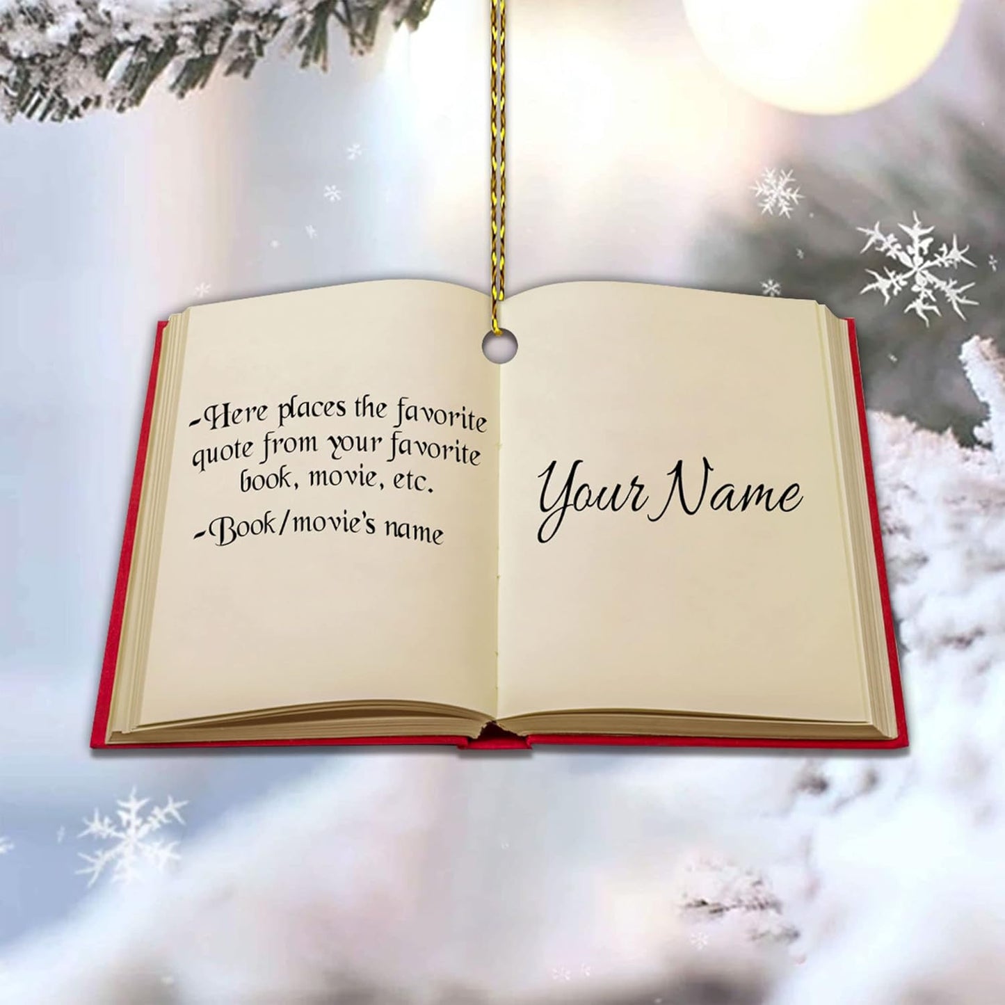 Customized Quote from Books Movies - Personalized Acrylic Ornament