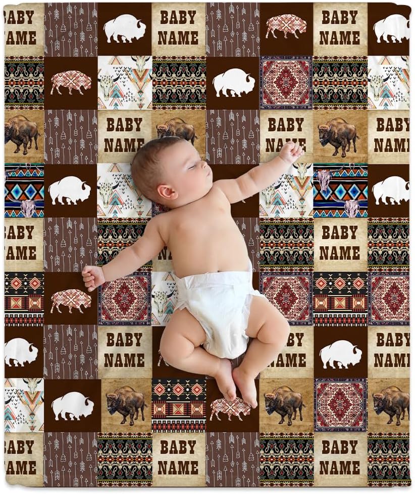 Wild West Baby Blanket - Personalized Blanket