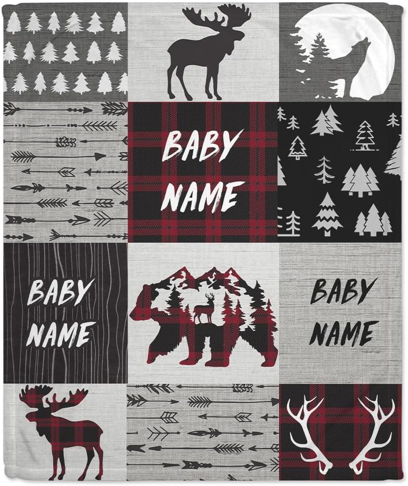 Animal Woodland Baby Blanket - Personalized Blanket