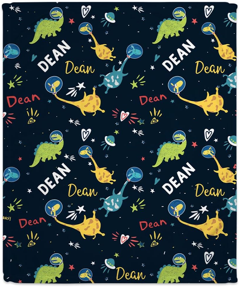 Dinosaur Universe Baby Blanket - Personalized Blanket