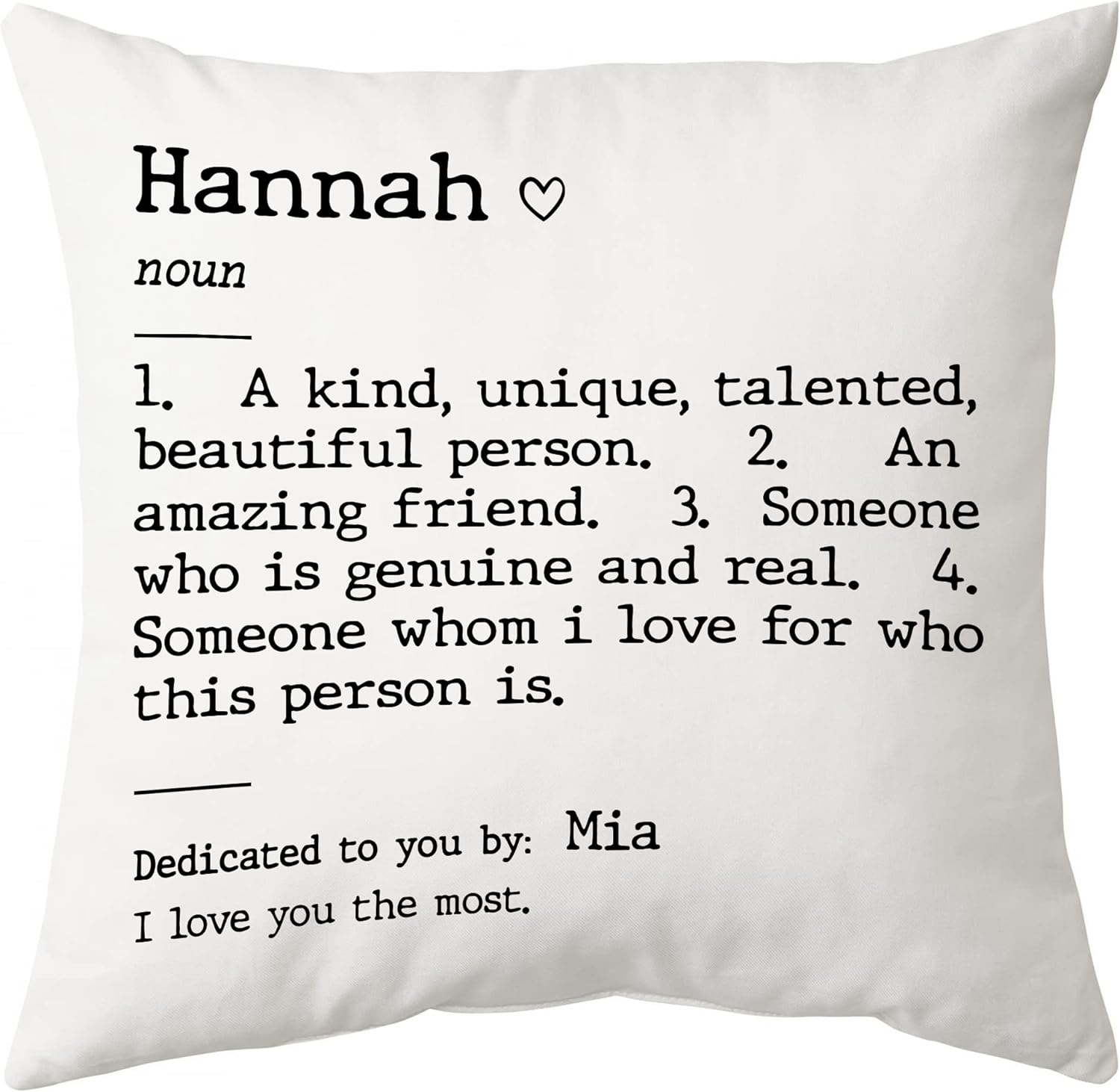 To My Bestie - Personalized Pillow(Insert Included)