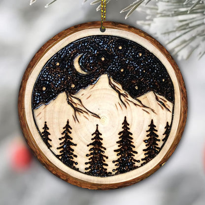 Camping Hiking Lover- Personalized Wooden Ornament