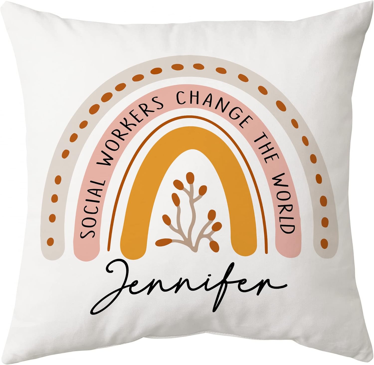 Social Worker Change The World - Personalized Pillow (Insert Included)