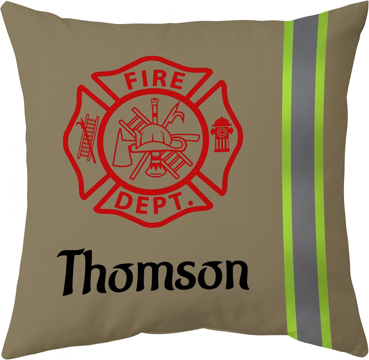 Firefighter Pattern - Personalized Pillow (Insert Included)
