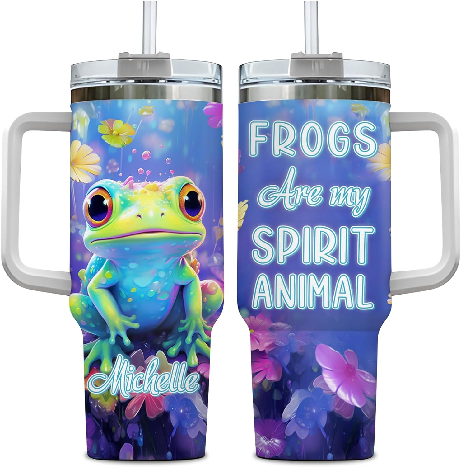 Frog Are My Spirit Animal - Personalized Tumbler 40oz with Straw