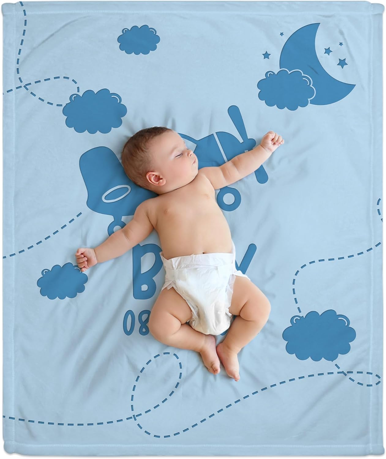 Airplane Baby Blanket - Personalized Blanket