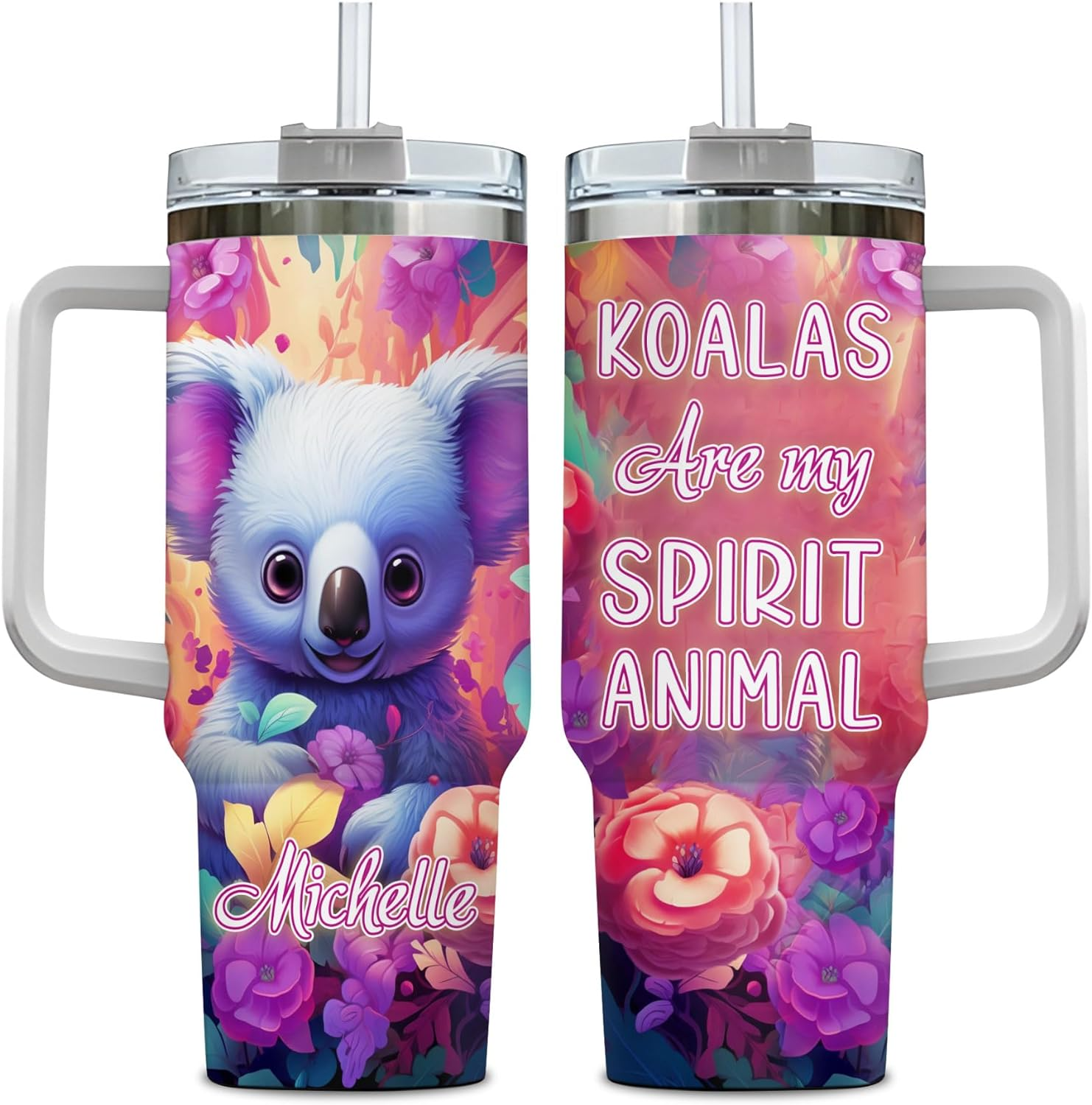 Koala Are My Spirit Animal - Personalized Tumbler 40oz with Straw