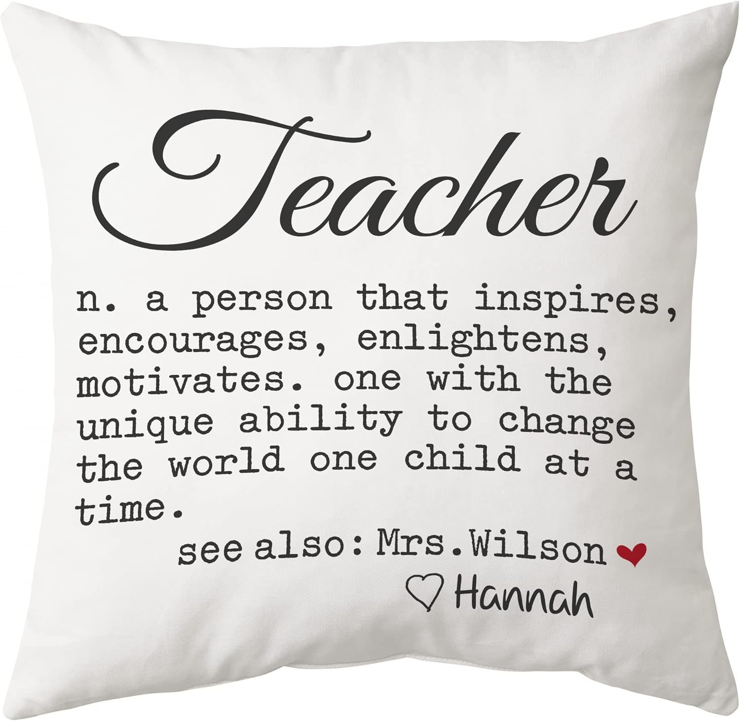 Teacher Theme - Personalized Pillow(Insert Included)