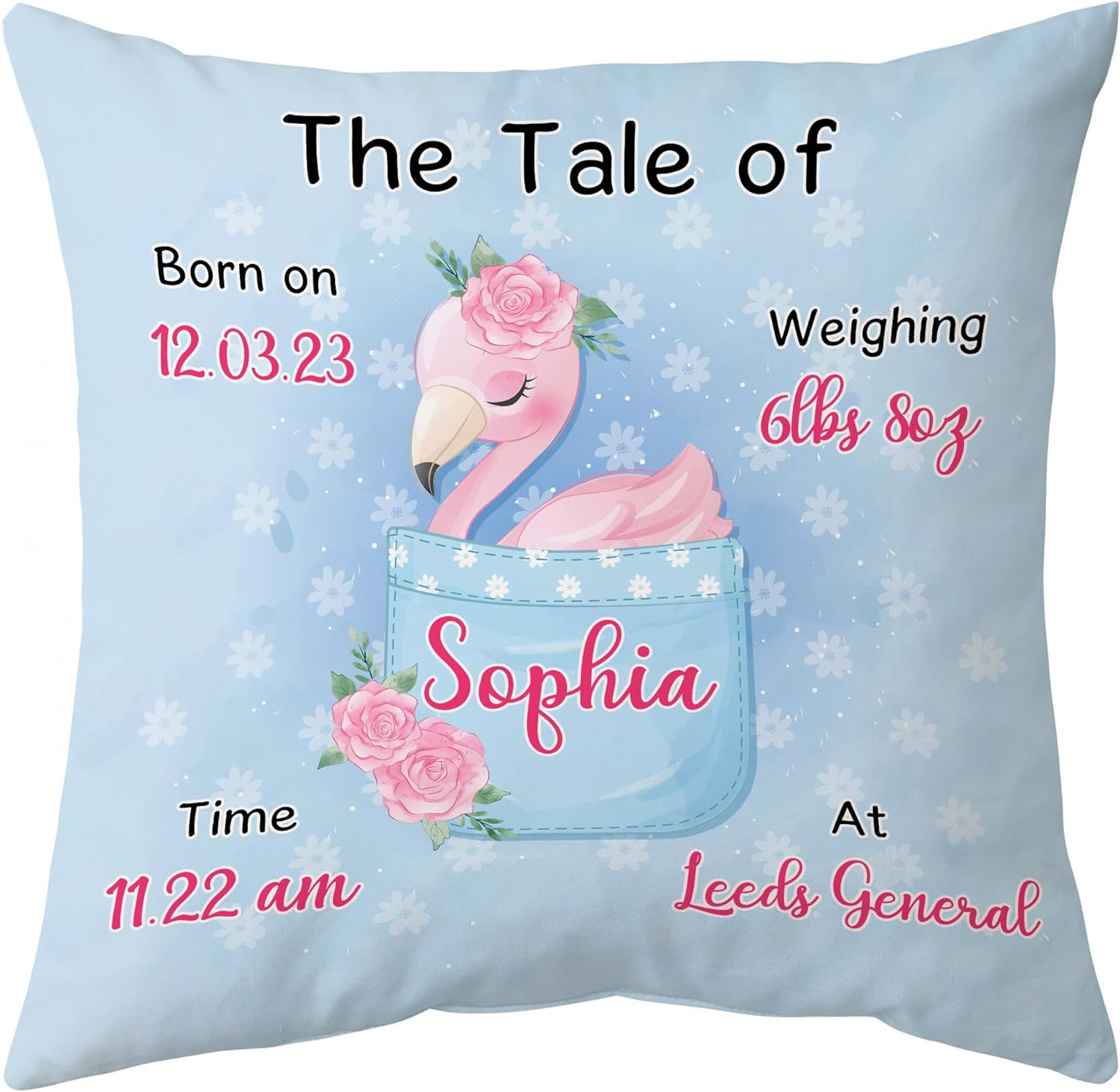 The Tale Of Flamingo - Personalized Pillow (Insert Included)