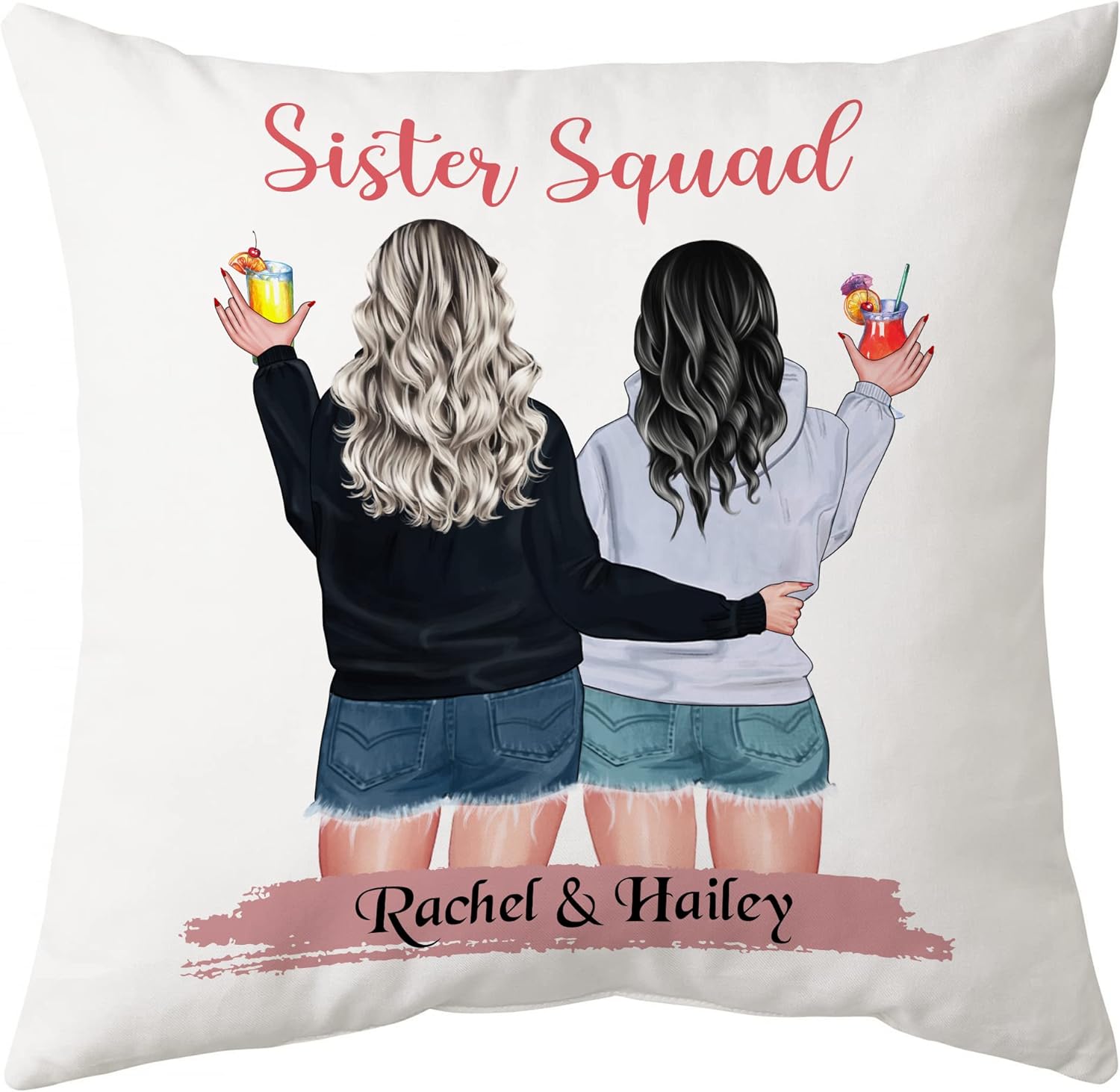 Sister Squad - Personalized Pillow (Insert Included)