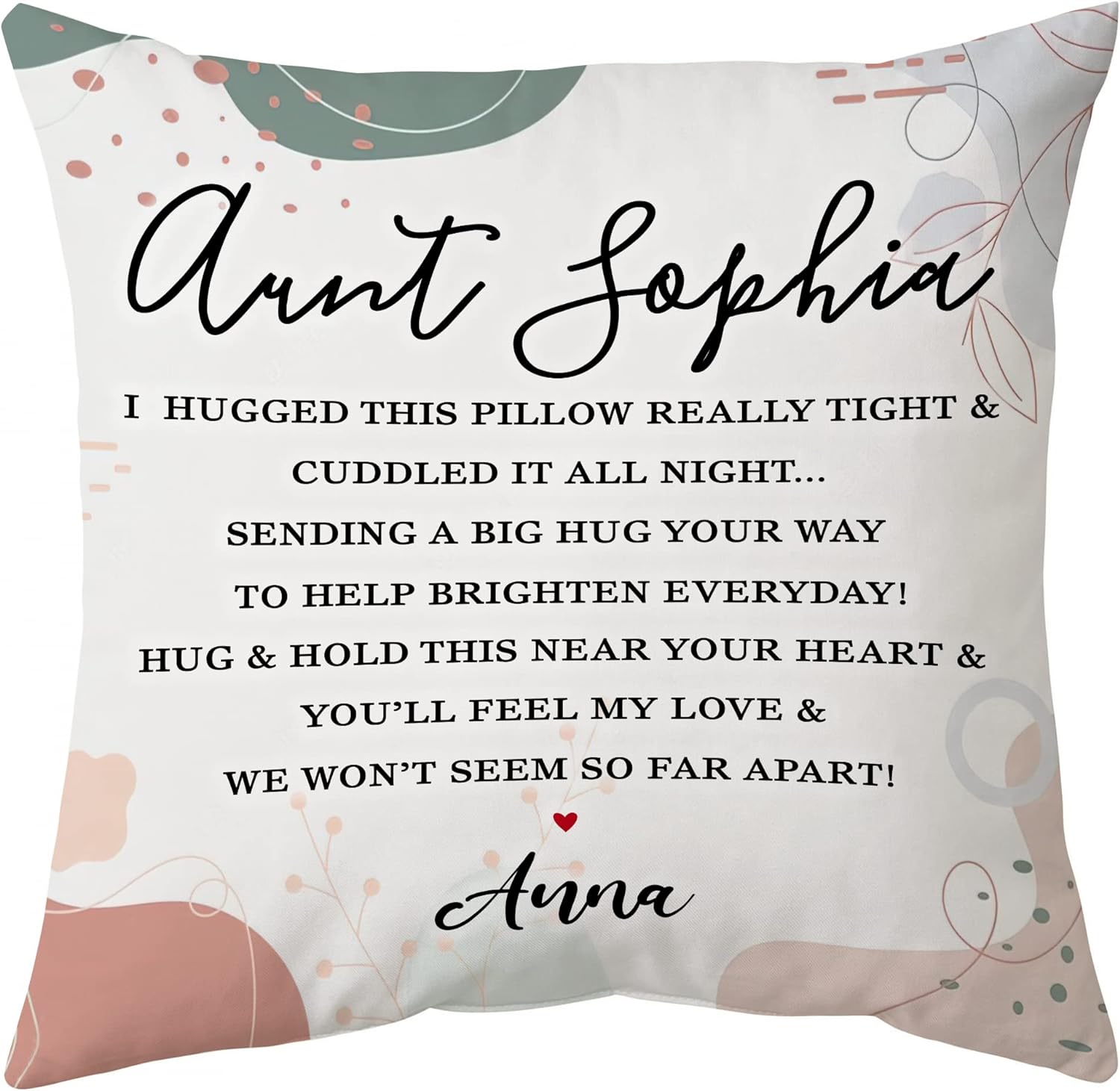 We Won't Seem So Far Apart - Personalized Pillow (Insert Included)