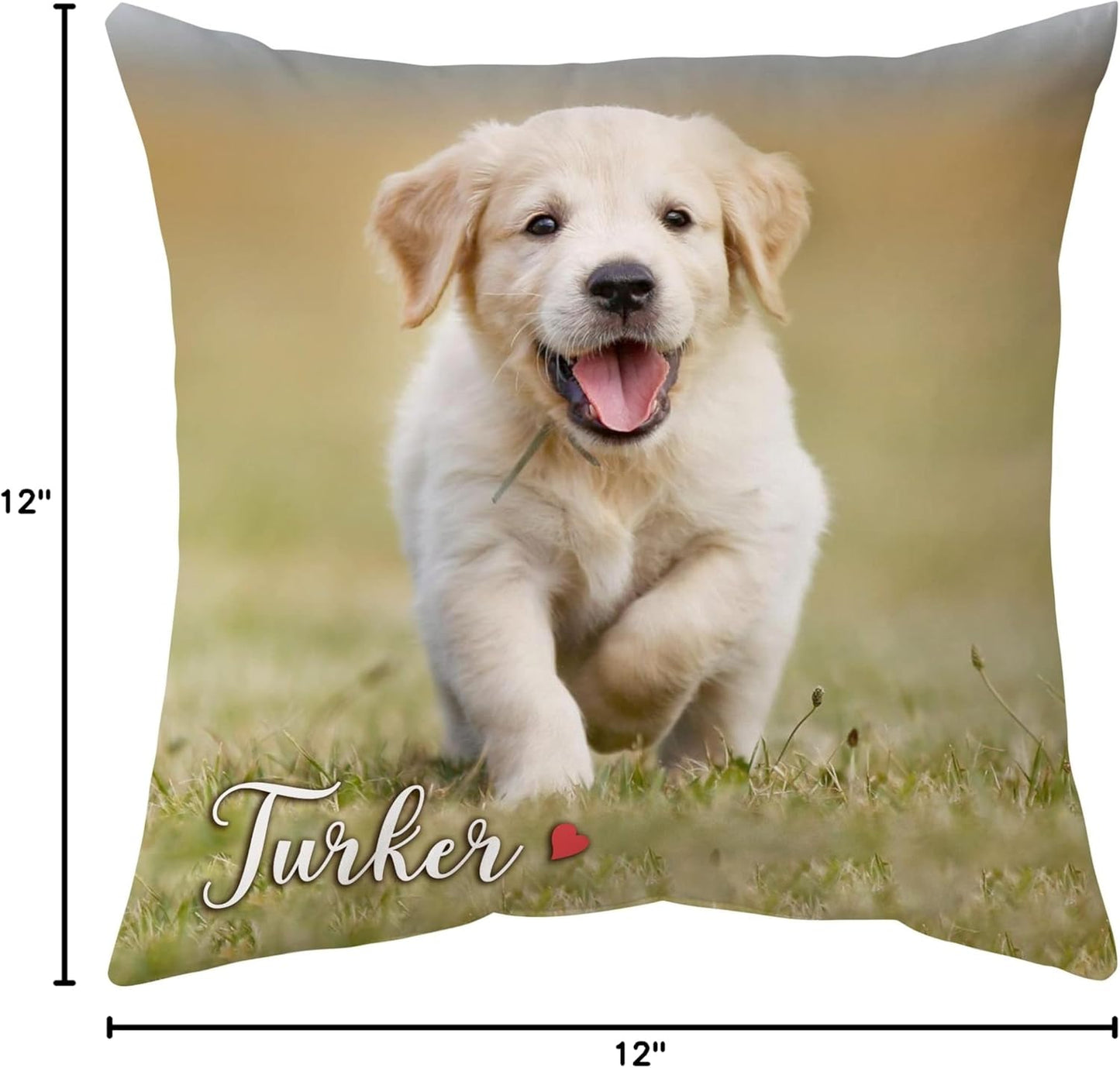 Personalized Pet Pillow with Insert – Custom Dog Photo Cushion – Unique Birthday or Memorial Gift for Animal Lovers