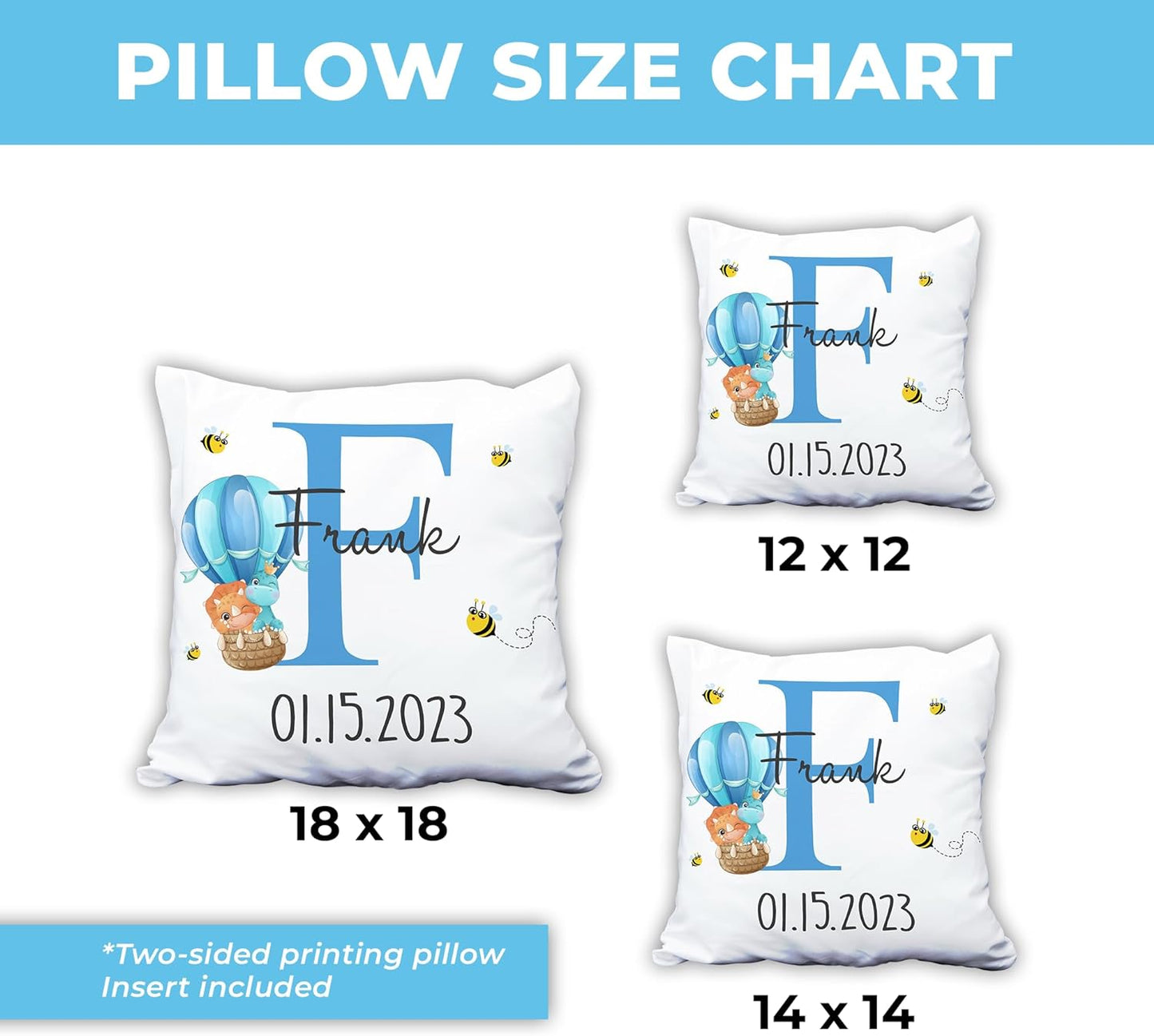 Custom Animal Pattern - Personalized Pillow (Insert Included)