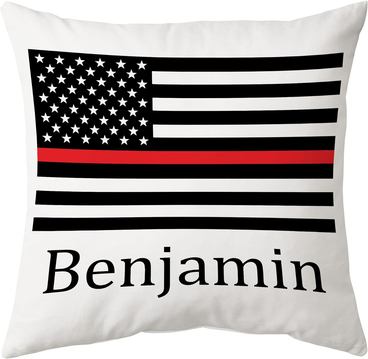 American Firefighter Pattern - Personalized Pillow (Insert Included)