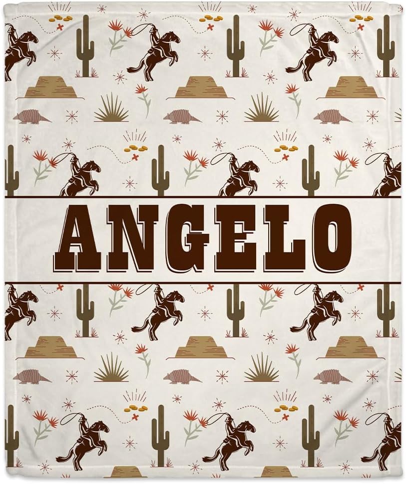 Wild West Baby Blanket - Personalized Blanket