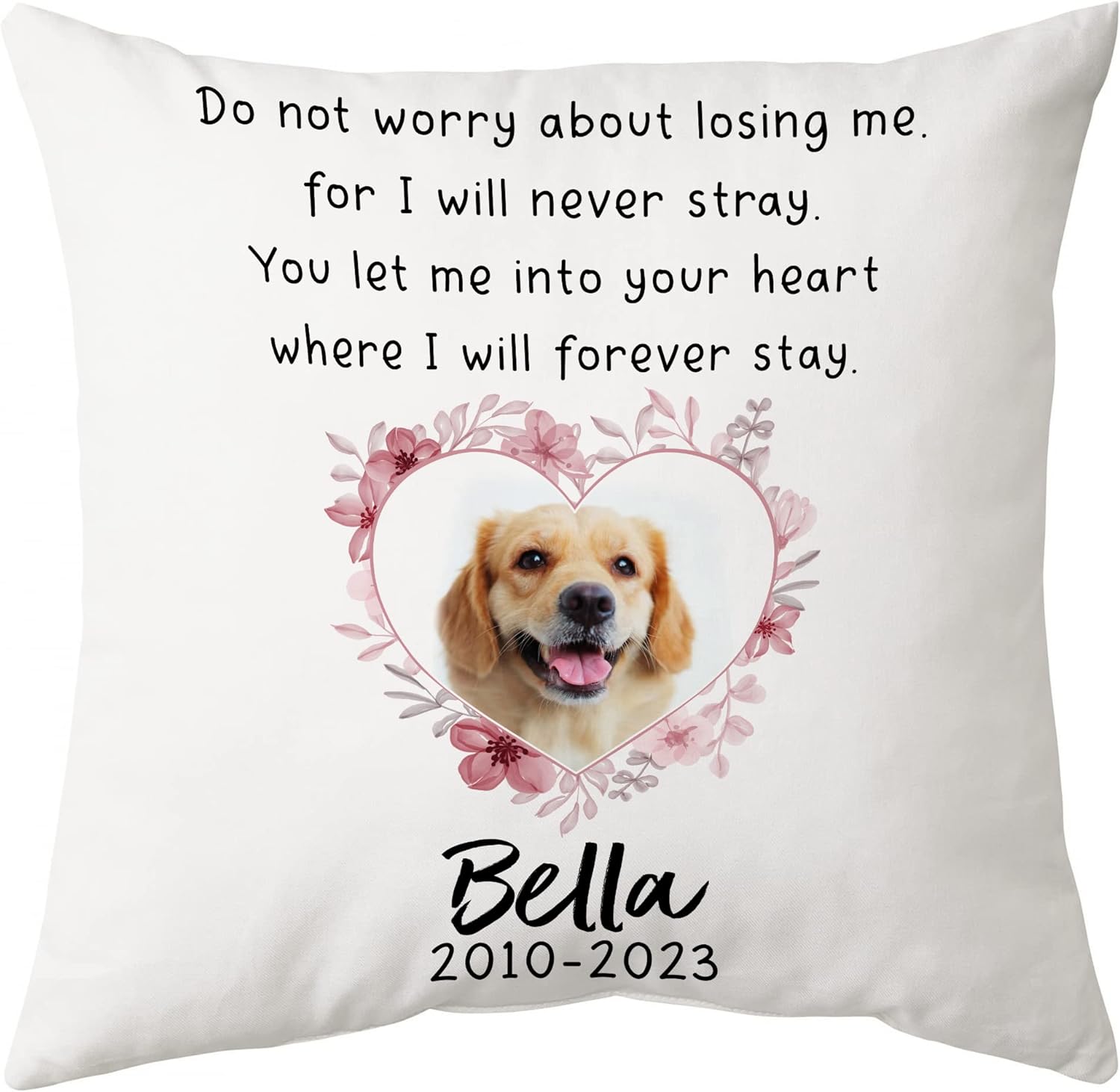 Do Not Worry About Losing Me - Personalized Photo Pillow