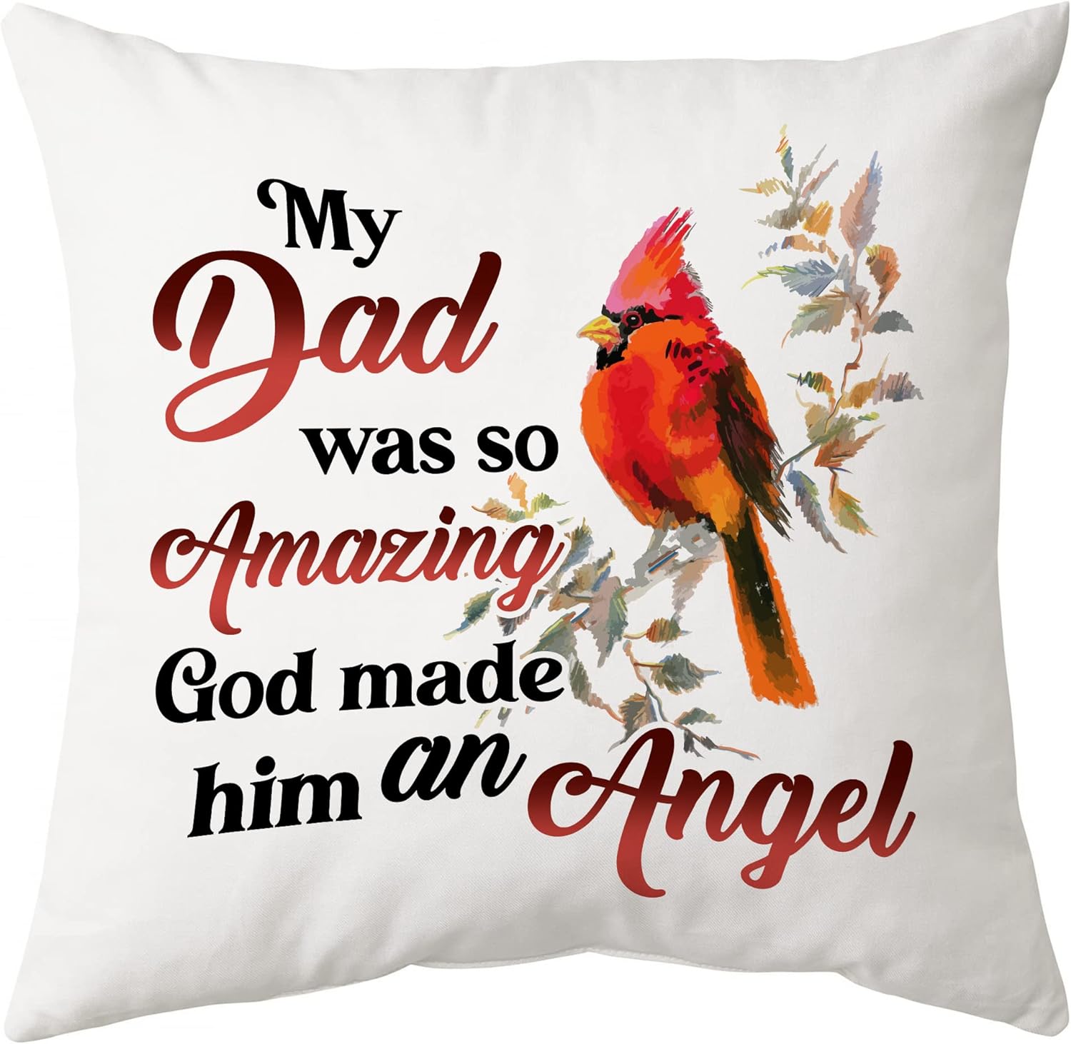 Cardinals Floral Theme - Personalized Pillow(Insert Included)