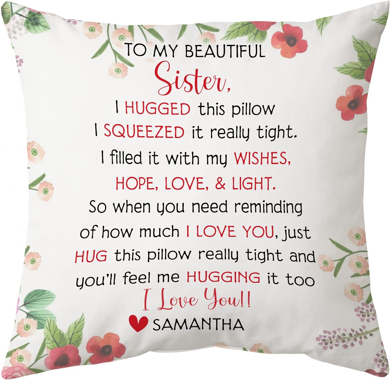 To My Beatifull - Personalized Pillow (Insert Included)