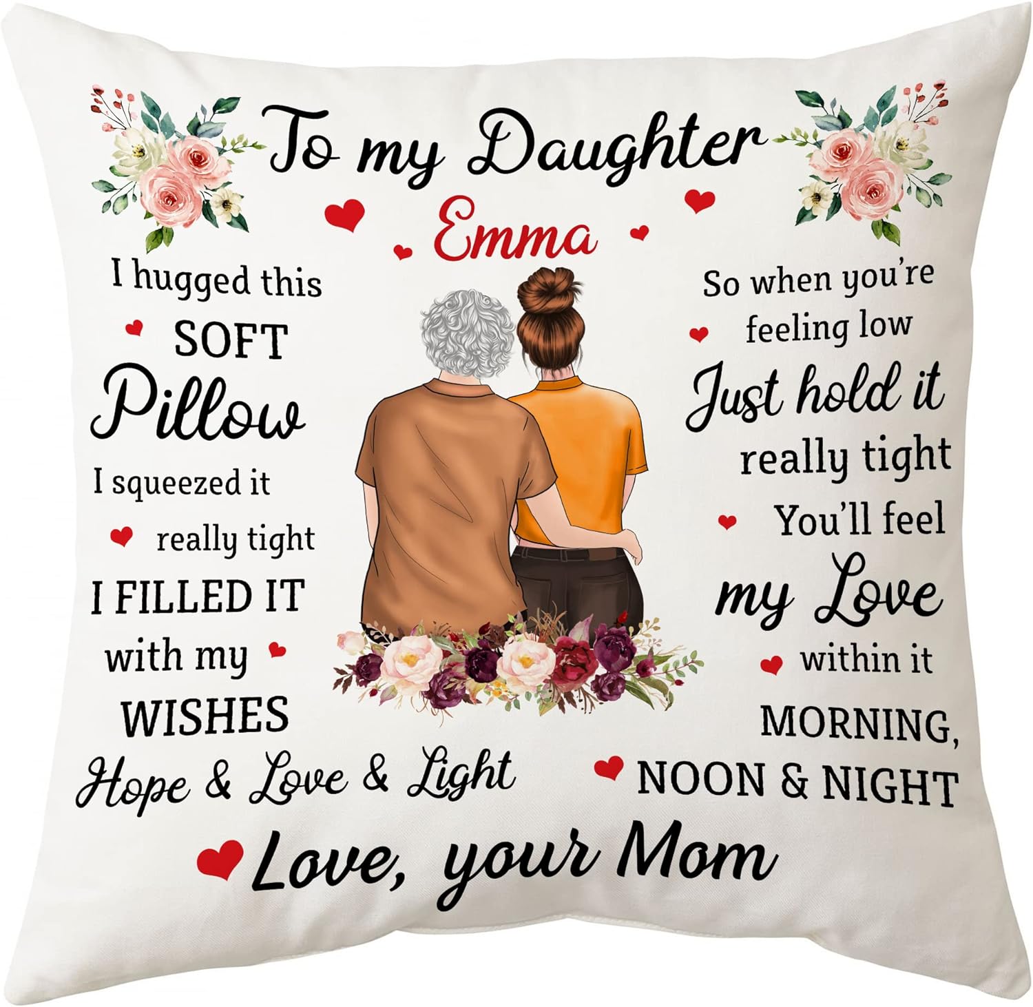 To My Daughter - Personalized Pillow(Insert Included)