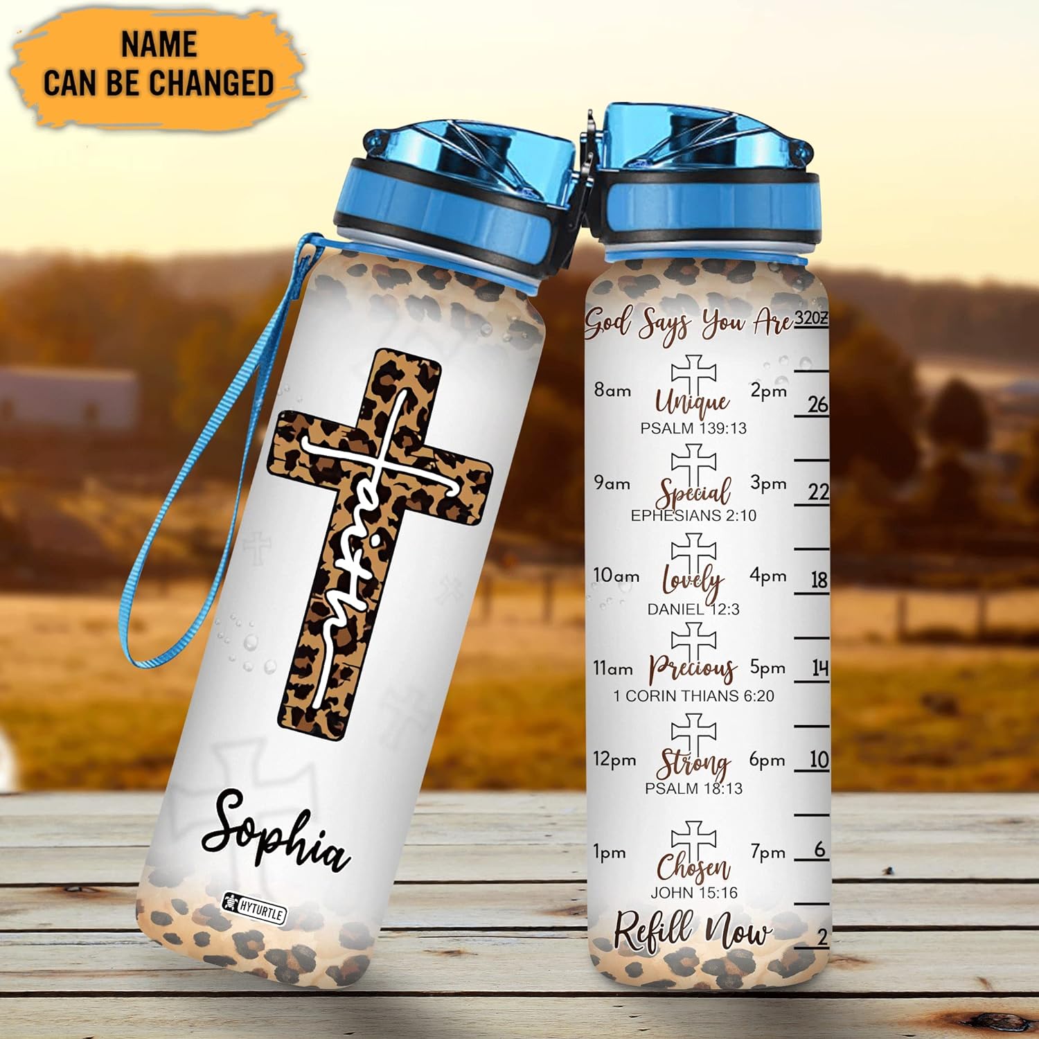 Gods Say You Are - Personalized Water Tracker Bottle 32oz