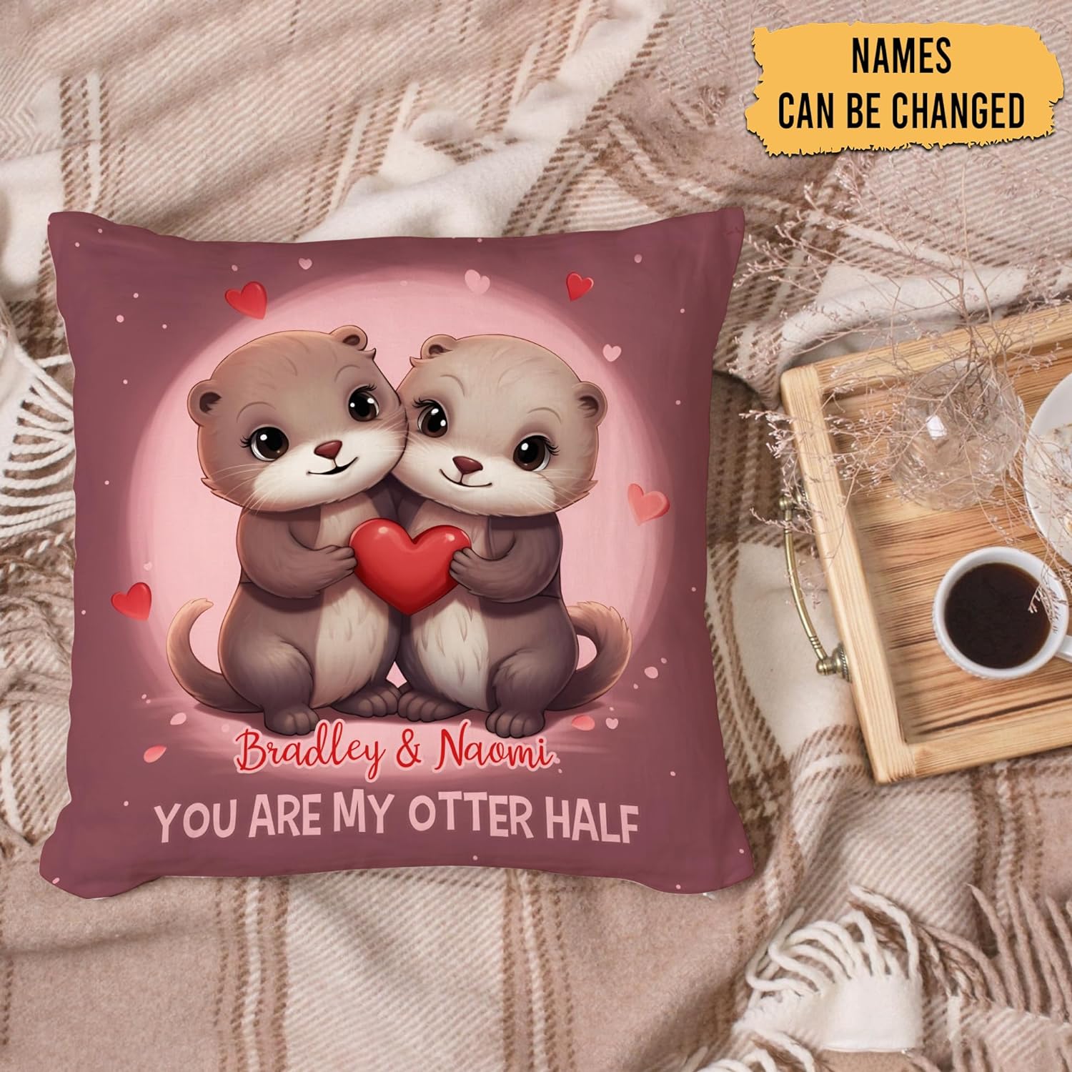 You Are My Otter Half - Personalized Pillow (Insert Included)