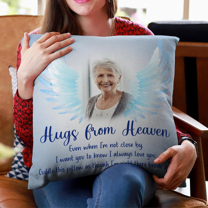 Personalized Memorial Sympathy Pillow with Insert – Custom Photo Remembrance Cushion – Bereavement Gift for Loved One’s Loss