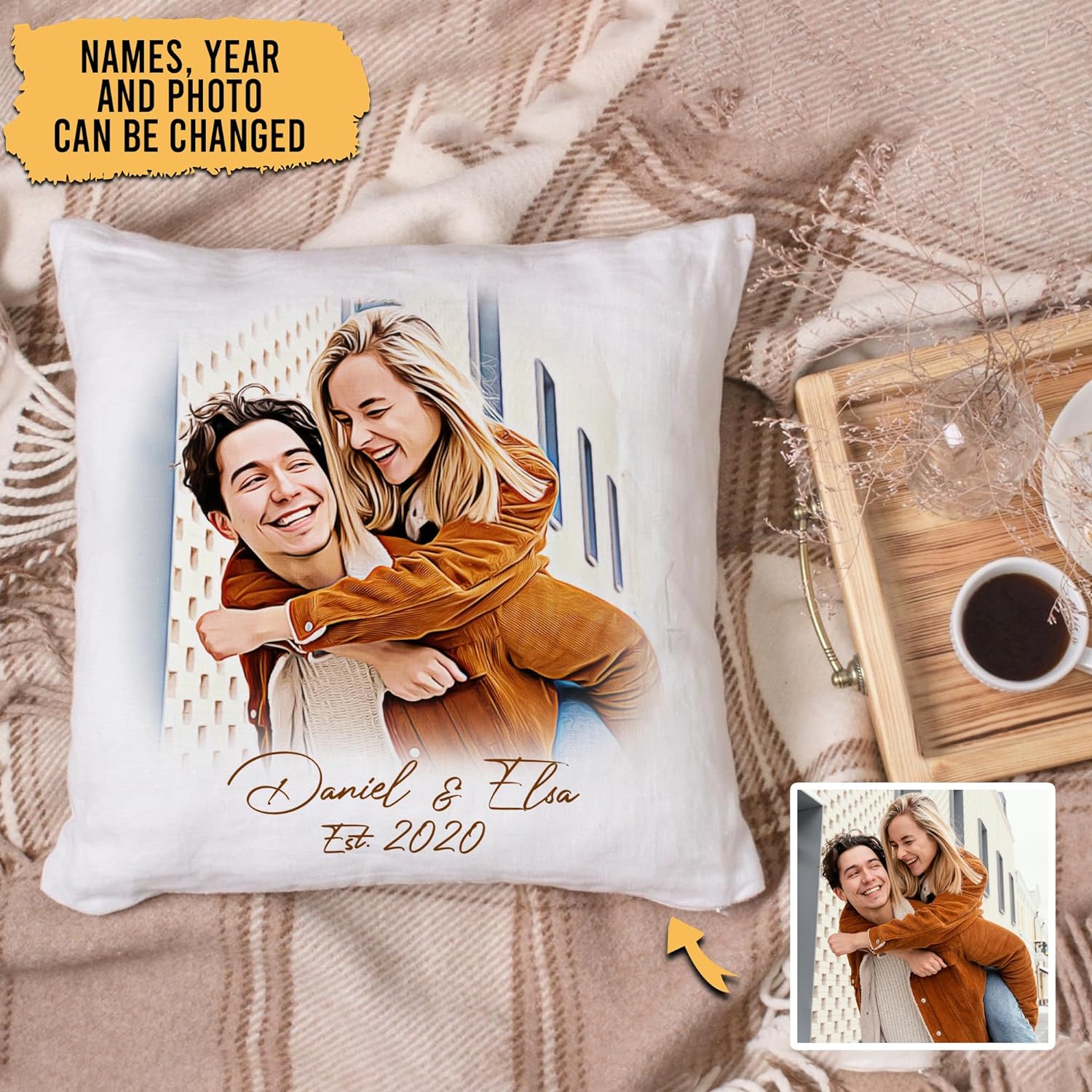 Photo/Picture Pillow - Personalized Pillow (Insert Included)