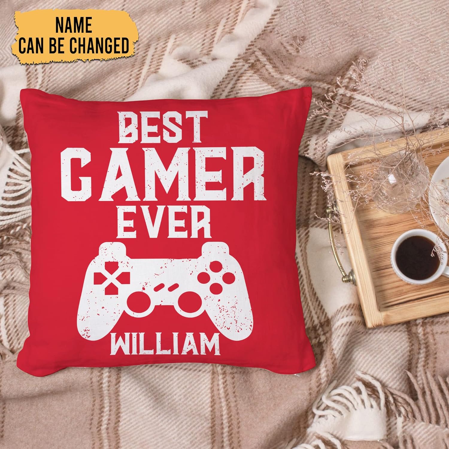 Best Gamer Ever - Personalized Pillow(Insert Included)