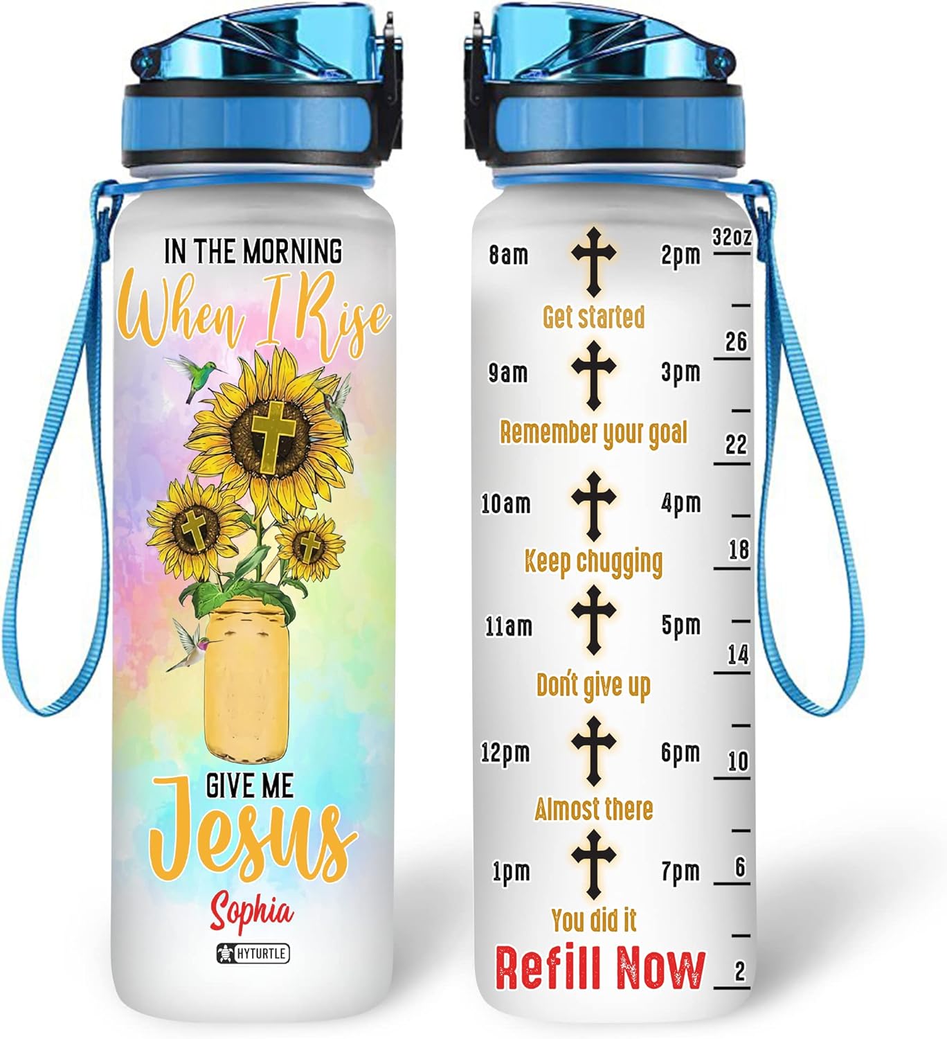 Give Me Jesus - Personalized Water Tracker Bottle 32oz