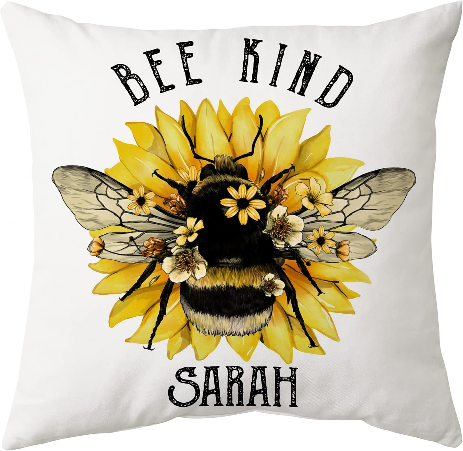 Bee Kind - Personalized Pillow (Insert Included)