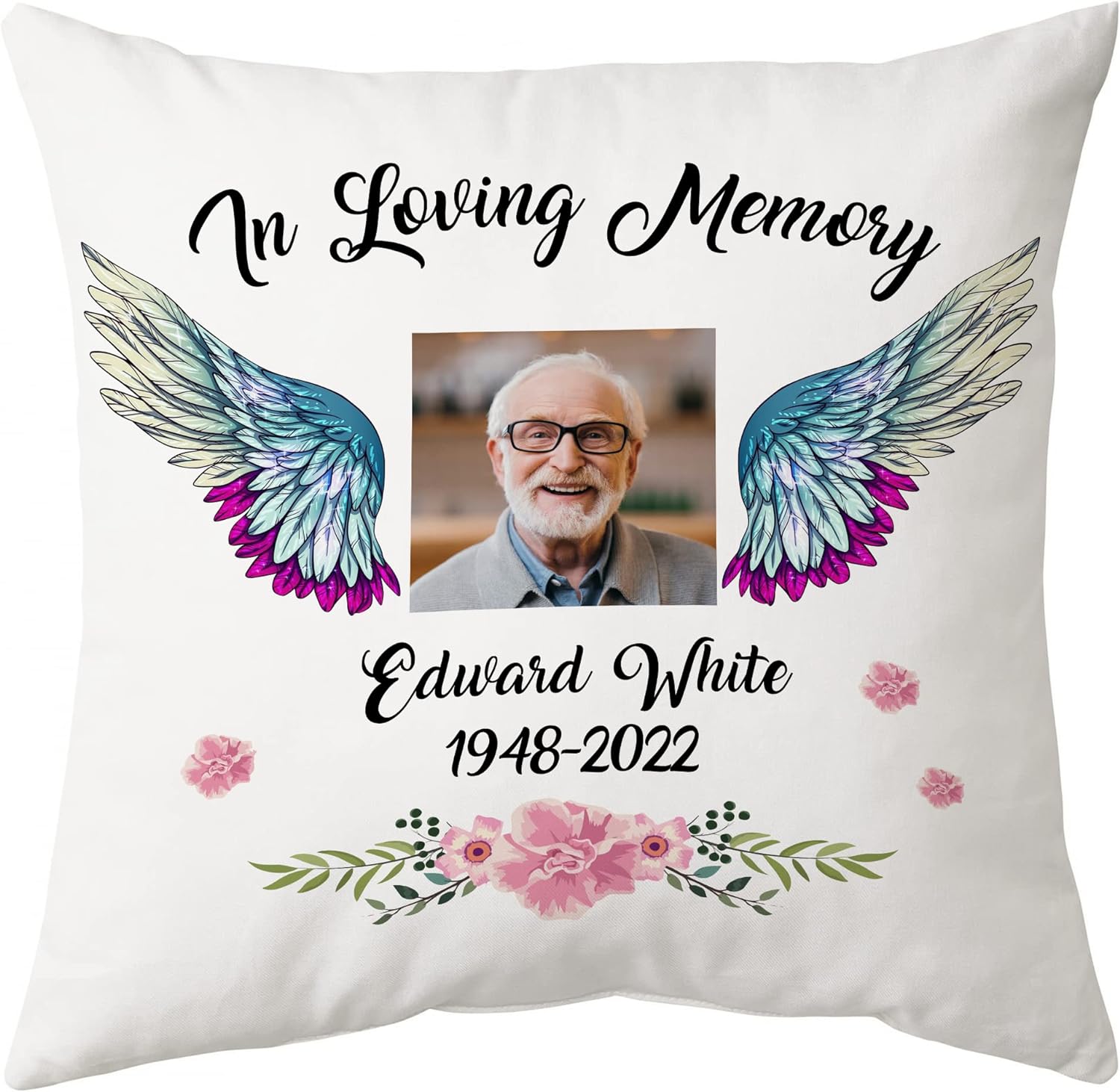 In Loving Memory - Personalized Photo Pillow